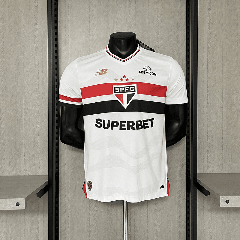 Camisa São Paulo I 25/26 Modelo Jogador — Branco — imagem 1 de 3