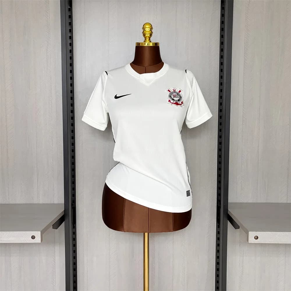 Camisa Corinthians I 2026/27 Feminina — Branco — imagem 1 de 6