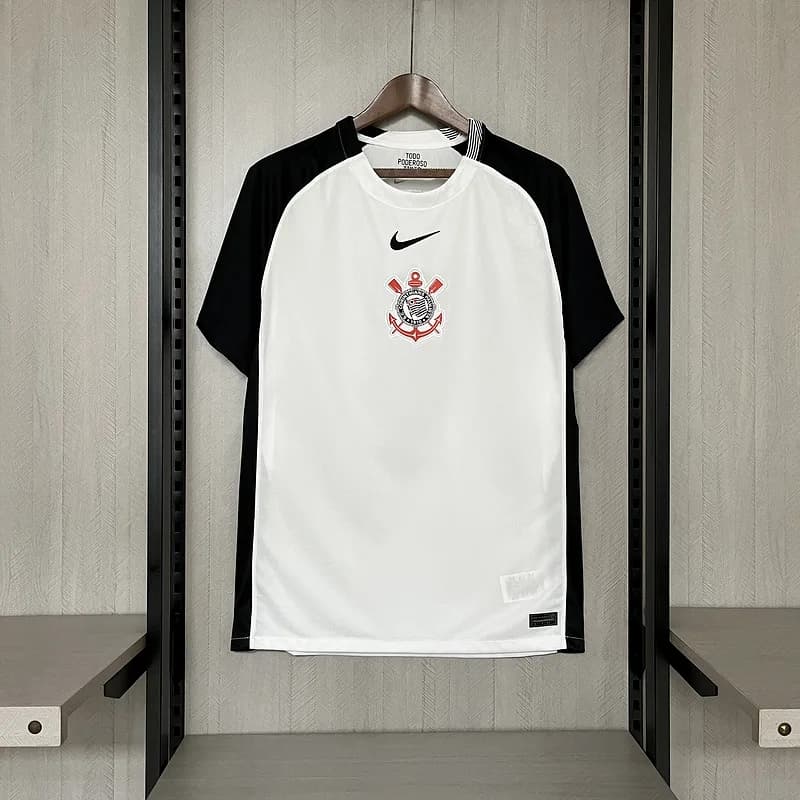 Camisa Corinthians I 2025/26 Torcedor — Branco — imagem 1 de 5