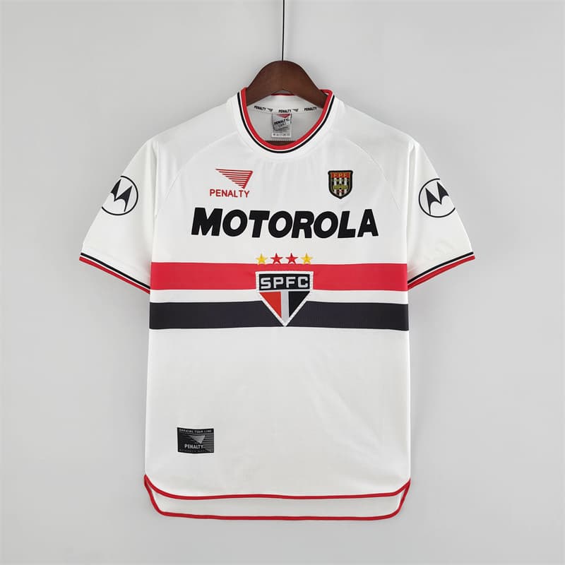 Camisa São Paulo I Retrô 2000 — Branco — imagem 1 de 3