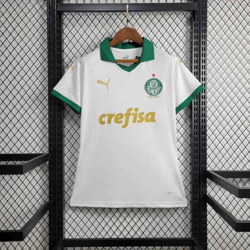 Camisa Palmeiras II 23/24 Torcedor Feminino — Branco — imagem 1 de 6