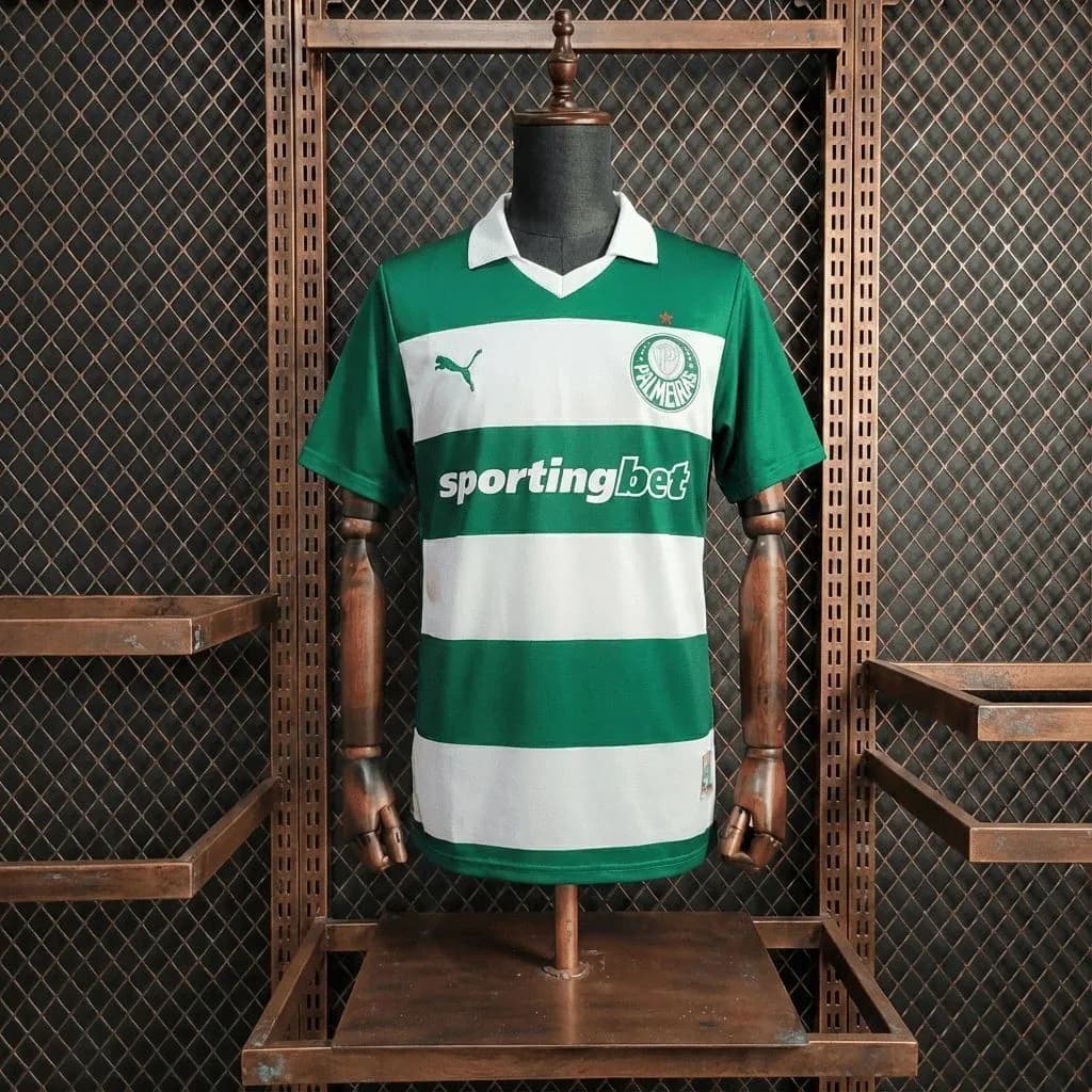 Camisa Palmeiras Feminina 25/26 Listrada — Verde — imagem 1 de 2