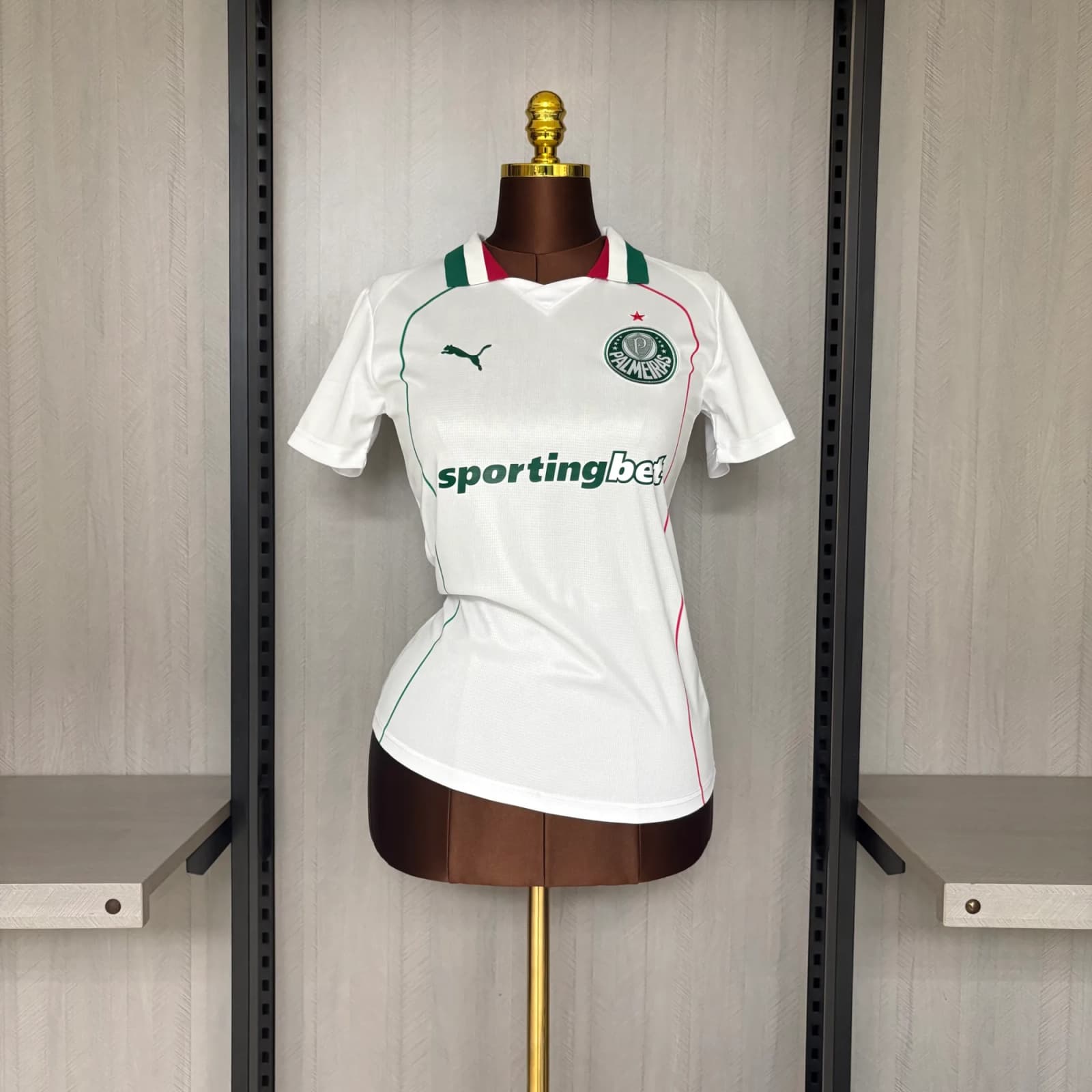 Camisa Palmeiras II 25/26 Torcedor Feminino — Branco — imagem 1 de 5