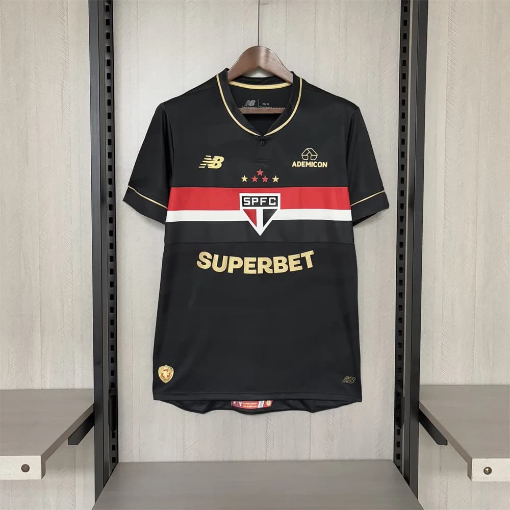 Camisa São Paulo III 25/26 Modelo Jogador - All Black — Preto — imagem 1 de 6